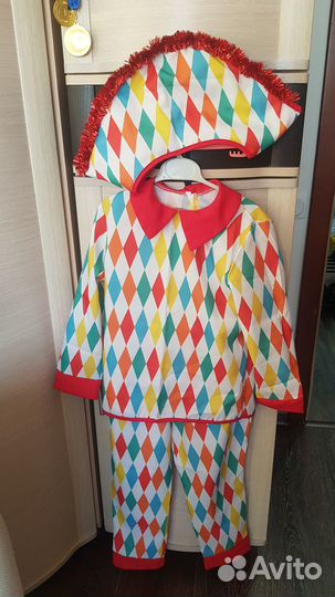 Карнавальный костюм Арлекино для мальчика 128-134