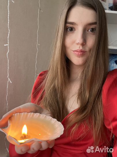 Ароматическая свеча в ракушке