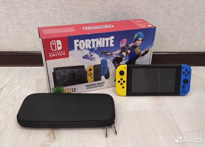 Nintendo switch rev 2 прошитая +sd 128 gb