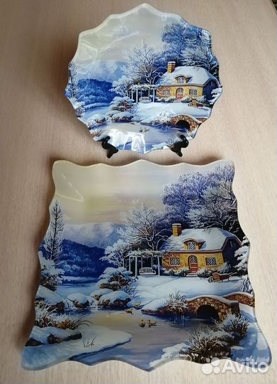 Декоративные блюда. Подносы жёстово