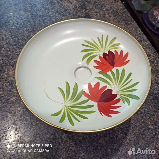 Ваза СССР алюминиевая 23см