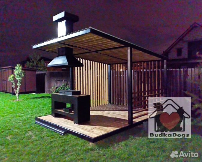 Мангальная зона из металла сборная