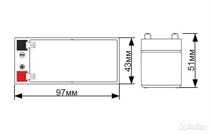 RDrive AGM 1,2Ah пп аккумулятор авто для MB