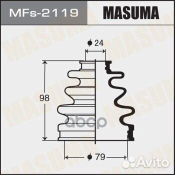 Пыльник ШРУСа masuma MFs-2119 (силикон) + хомут