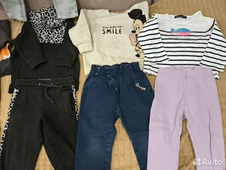 Пакет фирменных вещей для девочки 92 98