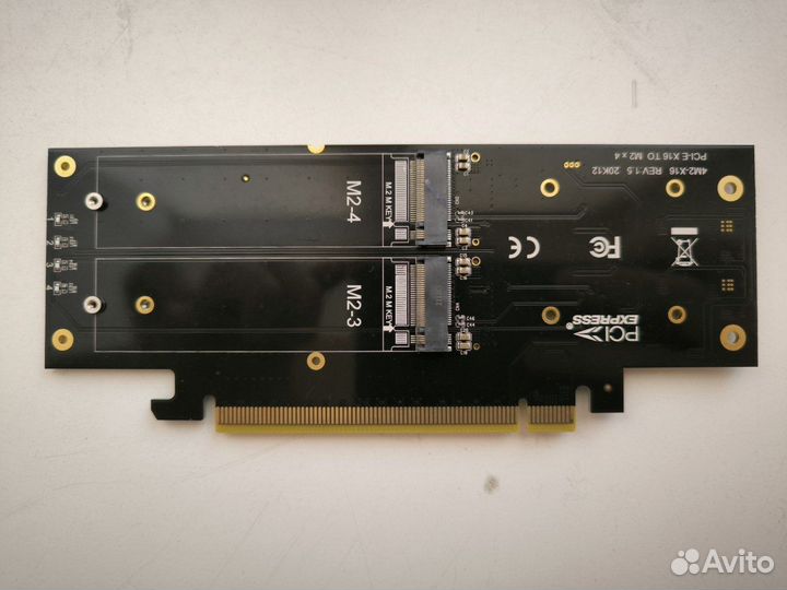 Адаптер Nvme Адаптер M.2 NVMe 4 гнезда PCI-E