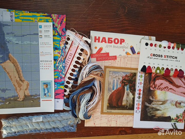 Два набора вышивки