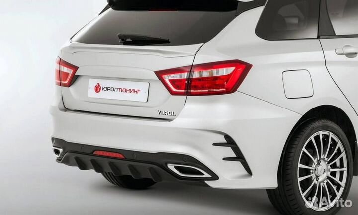 Бампер задний Юрол quasar на Лада Веста