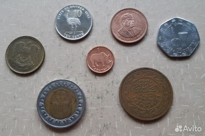 Монеты стран Африки