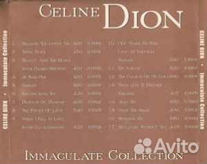 Celine Dion* – Immaculate Collection CD Unofficial