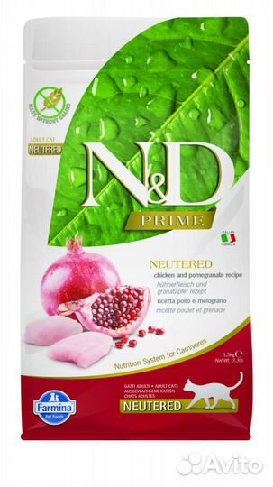 Холистик беззерновой корм для кошек Farmina N&D