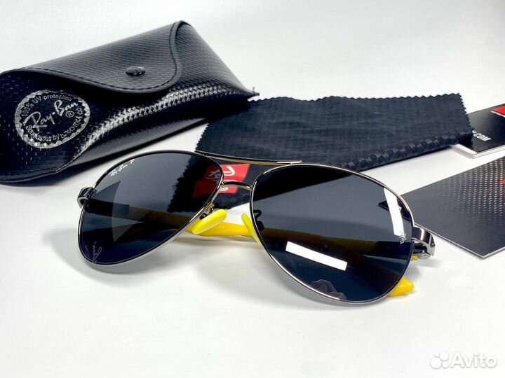 Очки Ray Ban Aviator желтые