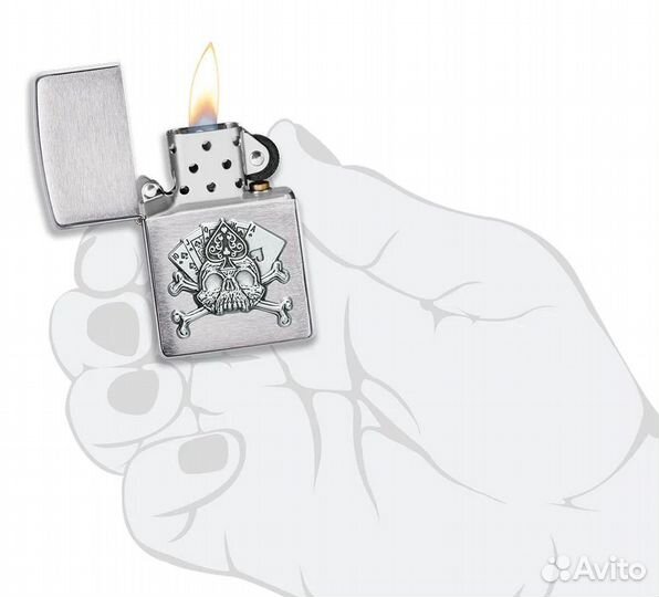 Zippo 49293 49536 Skull Emblem Design