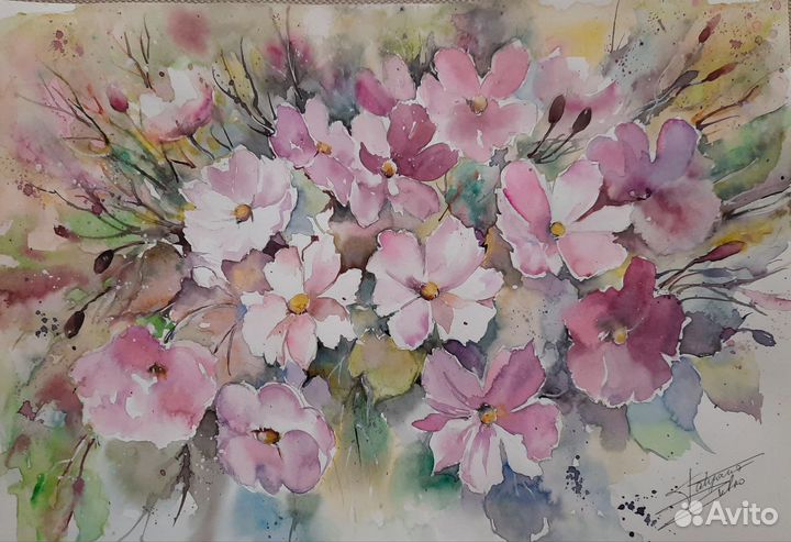 Картина акварелью 30х40, авторская работа