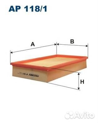 Фильтр воздушный mercedes AP1181 Filtron