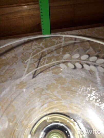 Фужеры, графин, ваза стекло, пепельница, тарелки