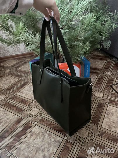 Сумка из натуральной кожи Снежная Корол