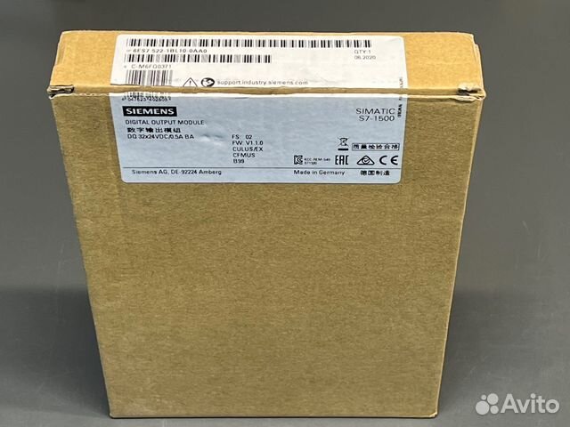 Siemens 6ES7522-1BL10-0AA0 новый, откр. упак. 1 шт