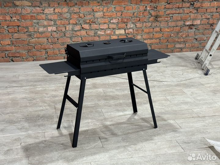 Мангал с крышкой барбекю новый