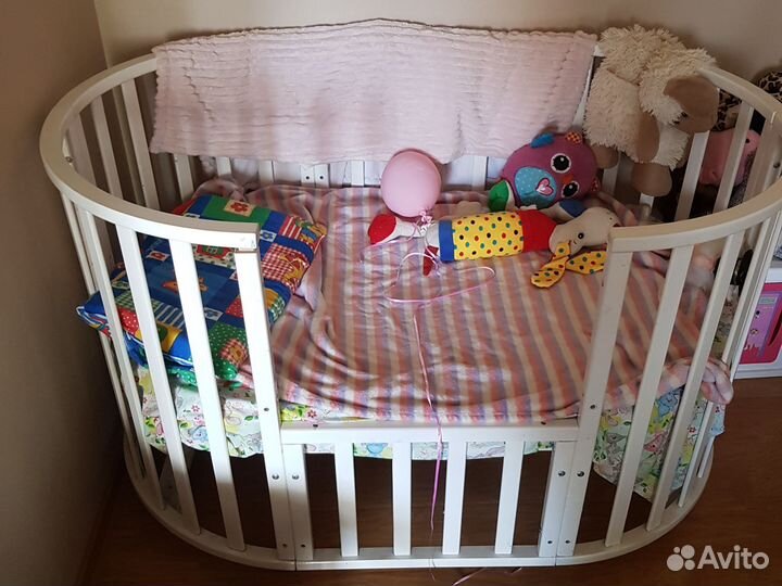 Детская кровать манеж с матрасом