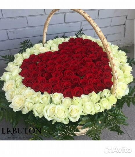 Букет 101 Голландская роза. Цветы в Новосибирске