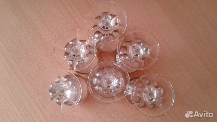 Фужеры-бокалы СССР - богемский хрусталь