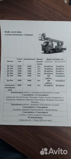 Аренда автовышки 76-11-17