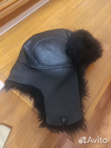Шапка зимняя из натуральной кожи