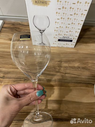 Бокалы для вина bohemia crystalite новые