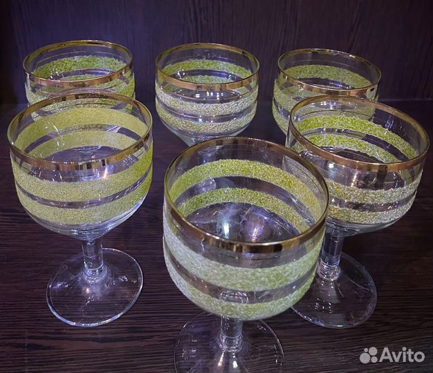 Бокалы с позолотой СССР