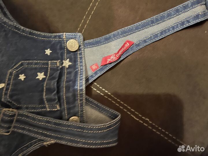 Джинсовый сарафан для девочки 98