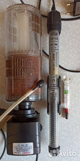 Термометр, обогреватель для аквариума