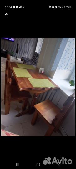 Стол, 4 стула, шкаф, камод с пеленальным столиком