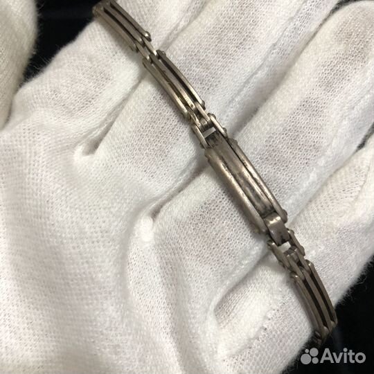 Браслет для часов серебро 875