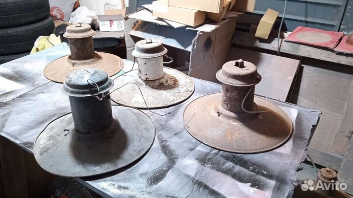Уличные светильники шляпа СССР эмаль разные