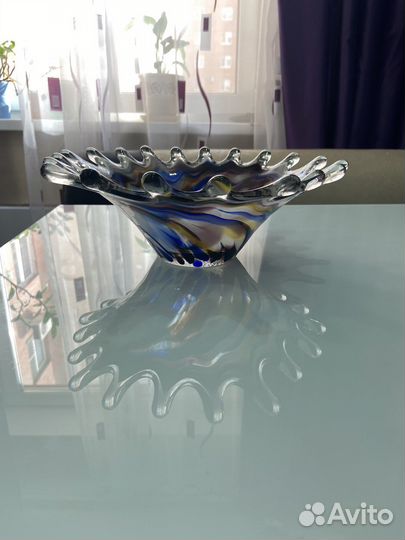 Ваза для фруктов богемия