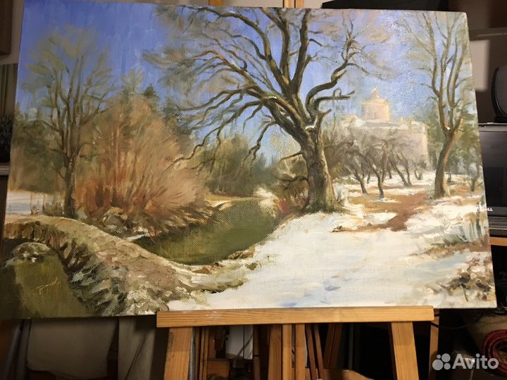 Картина маслом на холсте пейзаж Тайцы