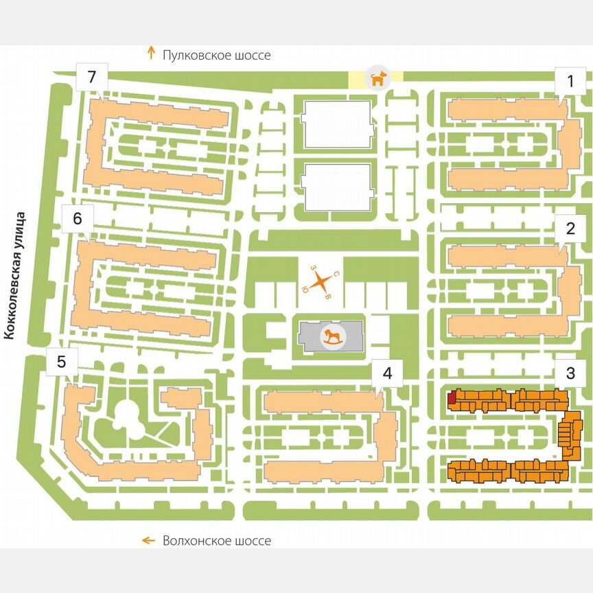 1-к. квартира, 42,2 м², 3/5 эт.