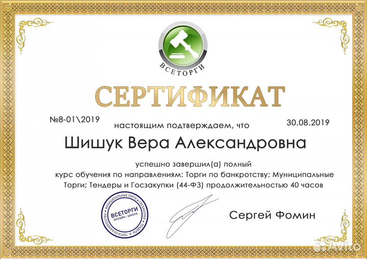 Тендерное сопровождение