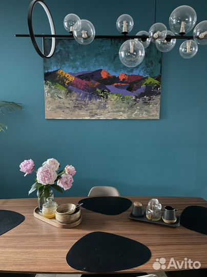 Картина горы маслом 120 на 100см