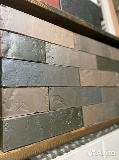 Керамический кирпич баварская кладка рифленый Браер