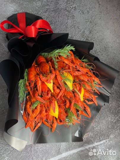 Букет из раков, краба