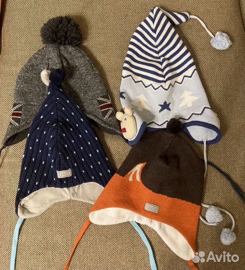 Шапки детские для мальчика 4-5 лет