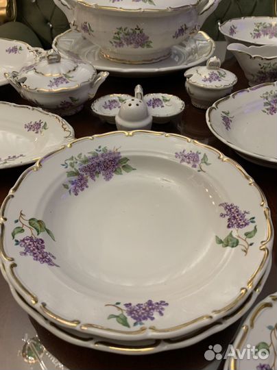 Столовый сервиз Сирень Дулево 57 год