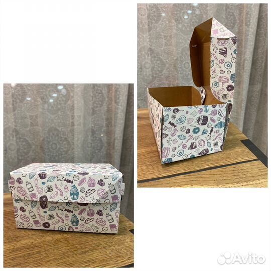 Крафтовые пакеты и коробки с окошком