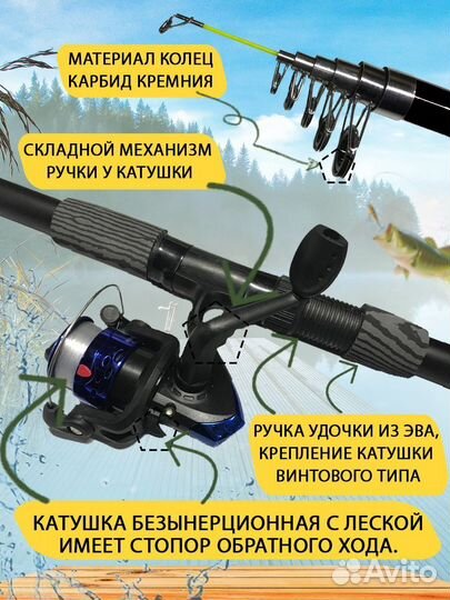 Набор для рыбалки 5 в 1