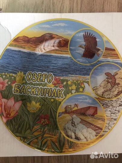 Настенная тарелка озеро Баскунчак