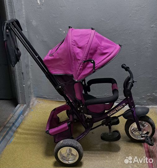 Трехколесный велосипед с родительской ручкой