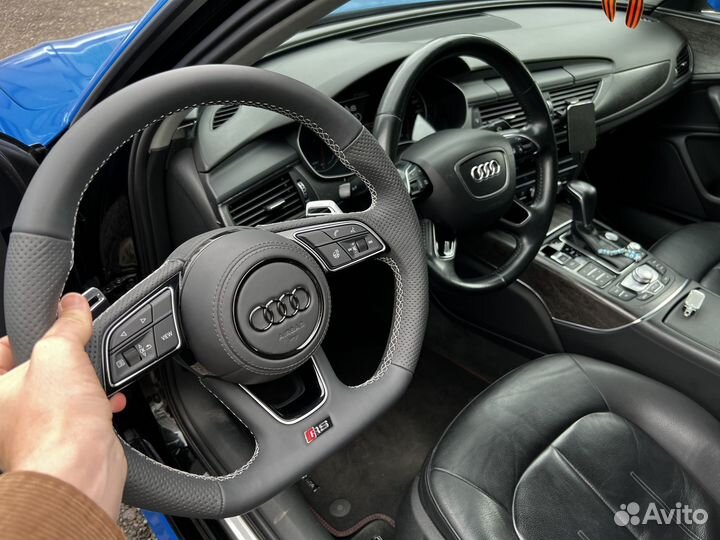 Руль Audi A6 C7 с подогревом