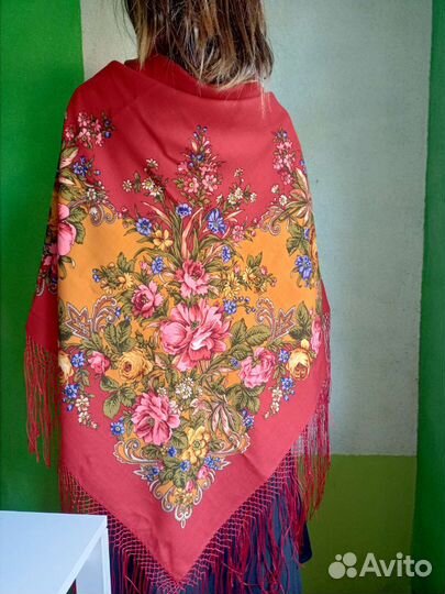 Шаль Рыжее лето Б.У для Ю